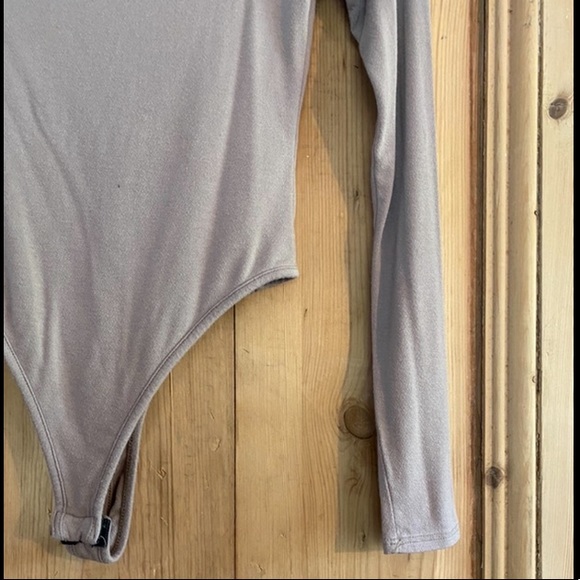 Naked Wardrobe Come Around Thong Bodysuit - Taupe - Picture 5 of 9